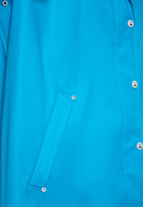 Schmuddelwedda Curvy Regenmantel Damen Cyanblau - Image 5