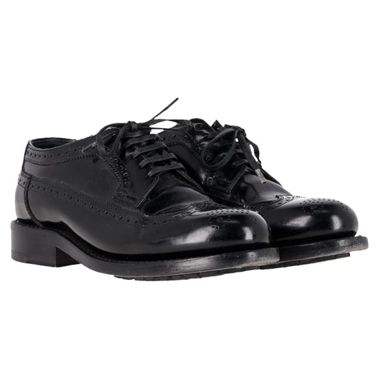 Celine Brogue Schnür-Oxfords aus schwarzem Kalbsleder - Image 3