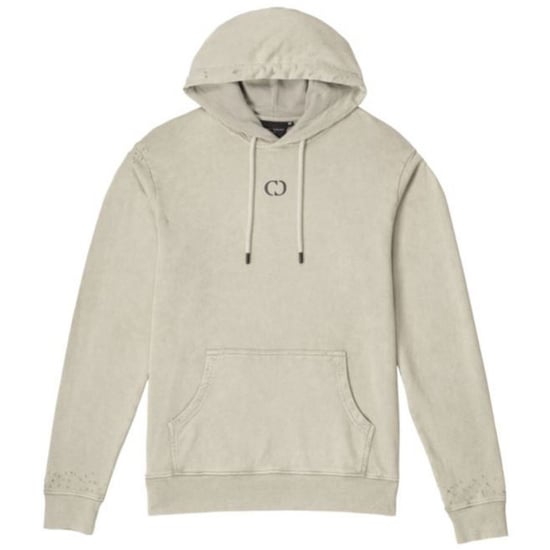 Criminal Damage Essential Distressed Washed Mens Hoodie