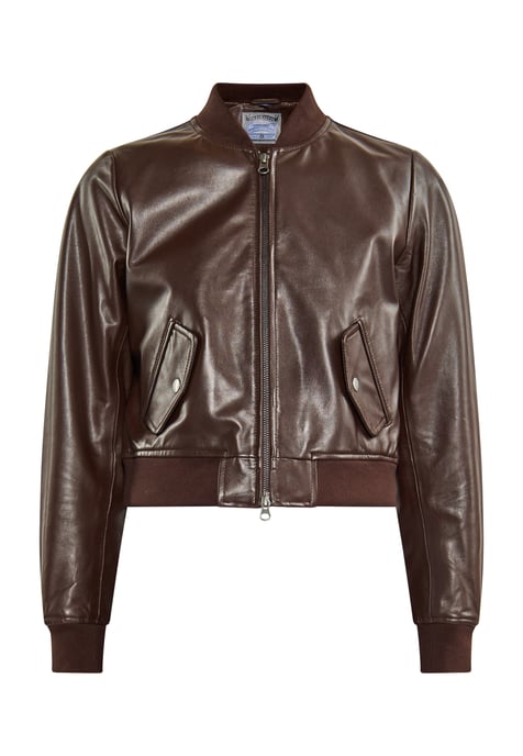 Dreimaster Jacke Damen dunkelbraun - Image 1