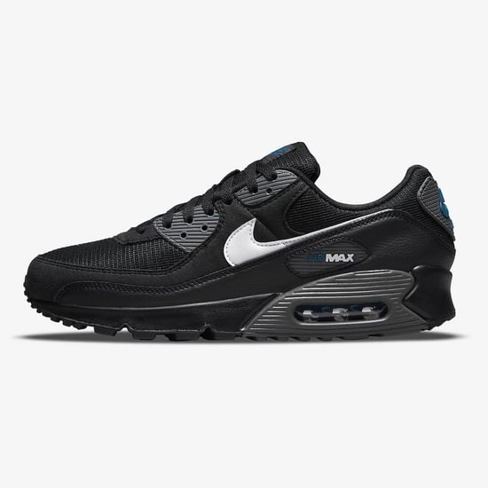 Nike Air Max 90 Herren Turnschuhe in Schwarz/Weiß/Marina/Eisen Grau - Image 1
