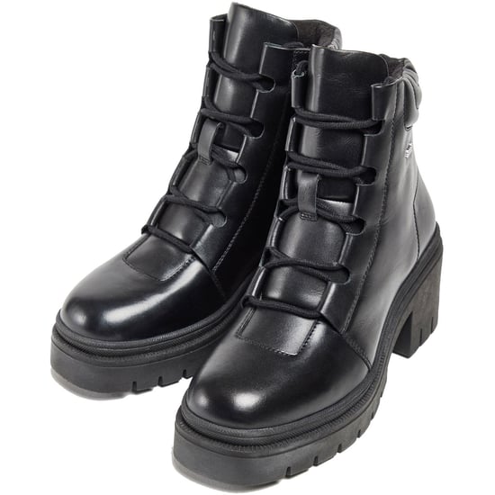 Pod Winona Leder Damen Stiefel Schwarz - Image 6