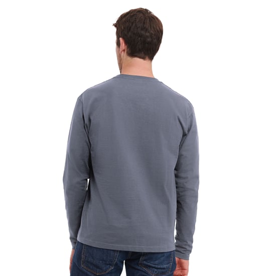 Russell Mens Classic Long-Sleeved T-Shirt (Convoy Grey)