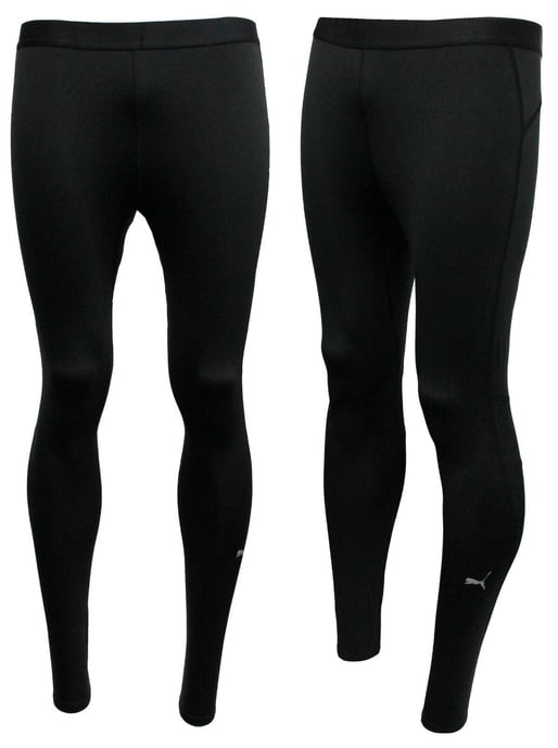 Puma Bodywear Core Mens Long Tight Warm Black Fitness Leggings 511608 03 A3D
