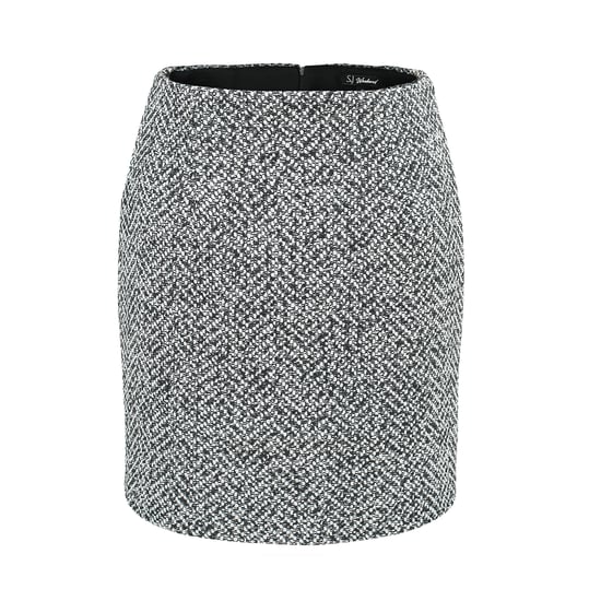 Jupe courte droite tweed - Image 4