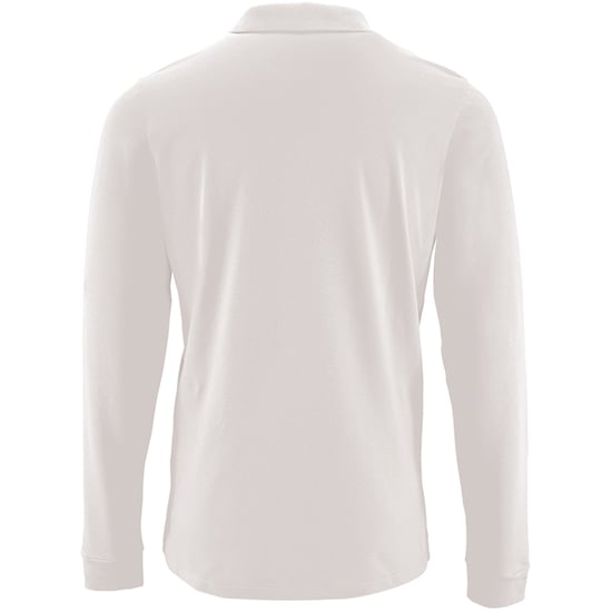 SOLS Mens Perfect Langarm-Pique-Poloshirt (Weiß) - Image 2