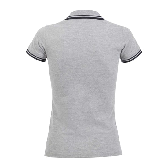 SOLS - "Pasadena" Poloshirt für Damen (Grau meliert/Marineblau) - Image 2