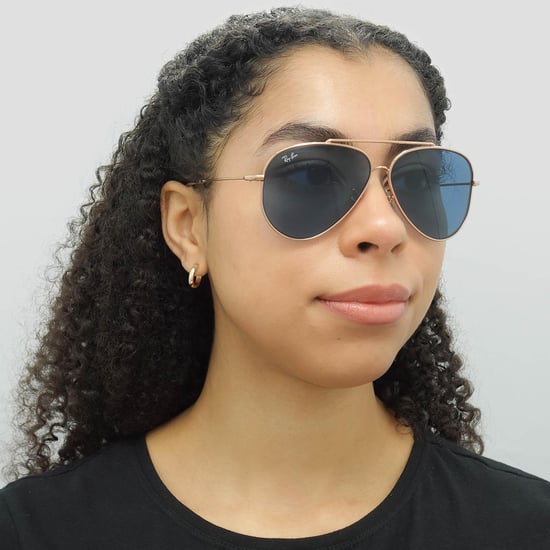 Ray-Ban Aviator Unisex Rose Gold Blue RB0101S Aviator Reverse