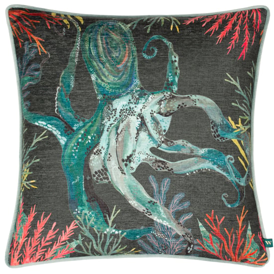 Wylder Tropics Abyss Octopus Chenille Cushion Cover - Image 1