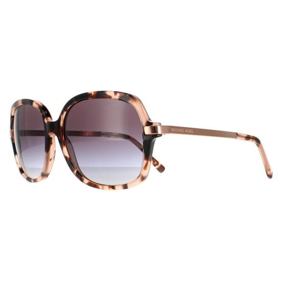 Michael Kors Square Womens Pink Tortoise Light Grey Gradient Adrianna II MK2024