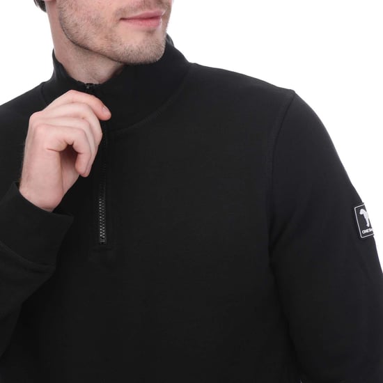 Men's One True Saxon Dixon 1/4 Zip Fleece in Black - Image 3