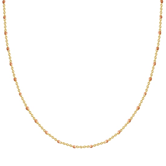 Necklace sterling silver yellow gold enamel orange Glanzstücke München - Image 1