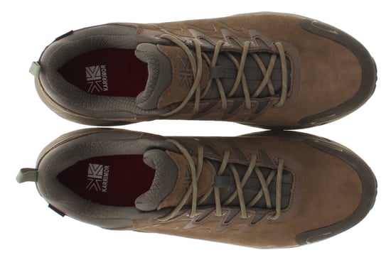 Karrimor Mens Walking Trainers Boots Goshawk Low WT Leather Lace Up gunsmoke - Image 6