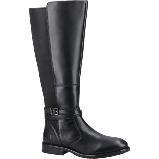 Hush Puppies Victoria Leder Damen Schwarz Stiefel - Image 1