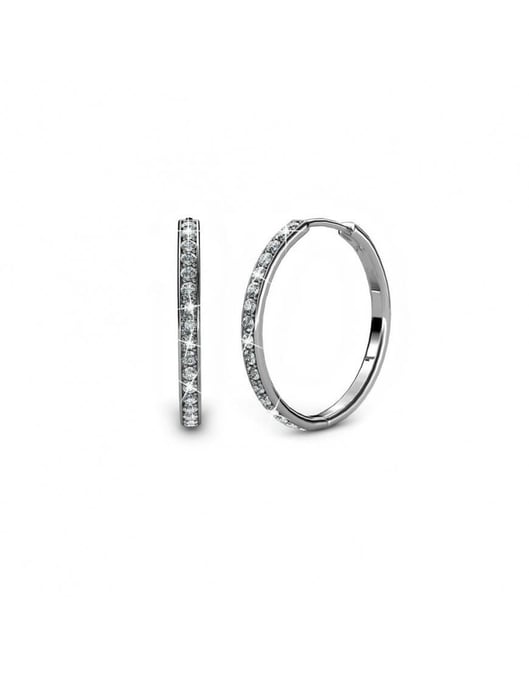 Schicke Ohrringe - Silber und Kristall - Image 1