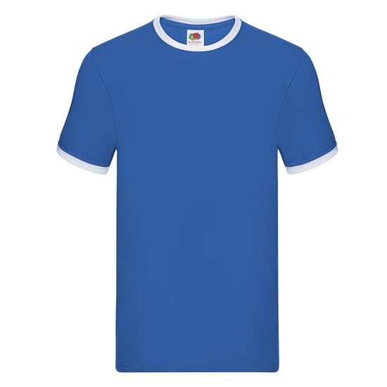 Fruit of the Loom - "Ringer" T-Shirt für Herren (Königsblau/Weiß) - Image 1