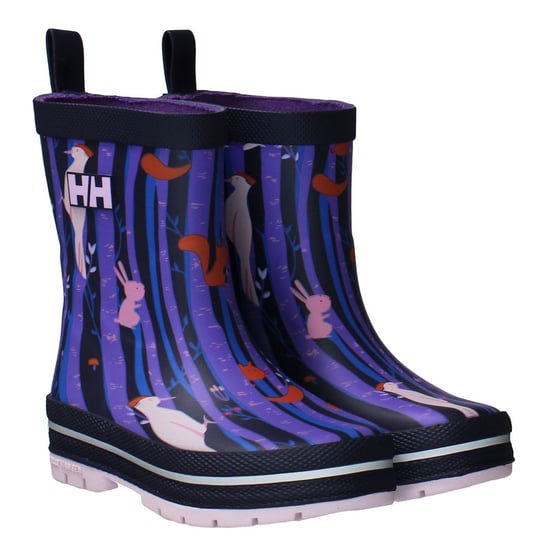 Helly Hansen JK Splash Print Purple Kids Boots