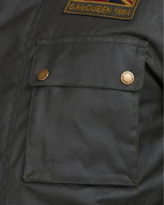 Barbour International Workers Wax Mens Jacket - Image 6