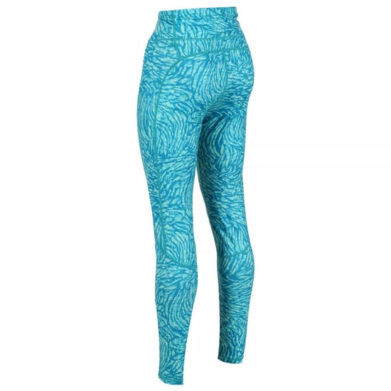 Regatta Womens/Ladies Holeen II Animal Print Leggings (Enamel Blue)