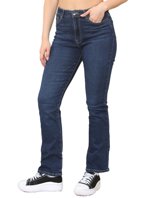 Enzo | Womens Bootcut Jeans - Blau - Image 1