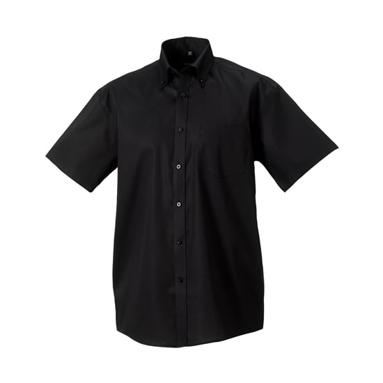 Russell Collection - "Ultimate" Hemd für Herren kurzärmlig (Schwarz) - Image 1
