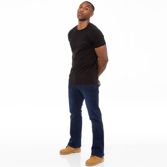 Enzo Herren Bootcut Stretch Denim Jeans - Image 5