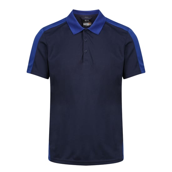 Regatta Contrast Coolweave Pique Polo Shirt (Navy/New Royal)