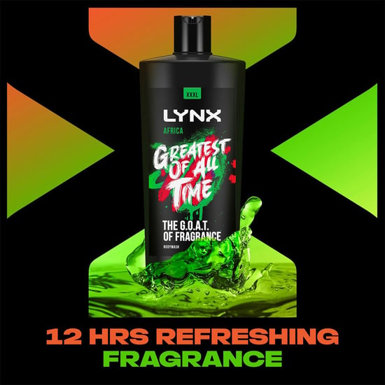 Lynx G.O.A.T Shower Gel up to 12H Refreshing Fragrance XXXL Africa, 700ml