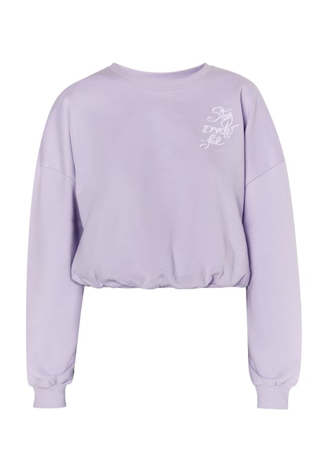 Mymo Sweatshirt kurz Damen violett - Image 1