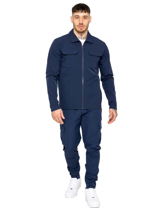 Enzo | Herren Cargo Shacket Trainingsanzug Set - Image 2