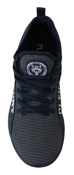 Plein Sport Herren Blau Indaco Polyester Carter Turnschuhe Schuhe - Image 6