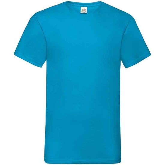 Fruit of the Loom - "Valueweight" T-Shirt V-Ausschnitt für Herren (Azure Blau) - Image 1