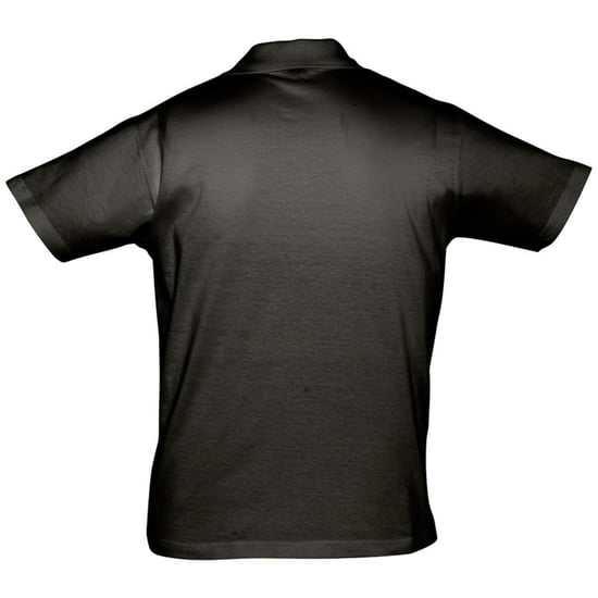 SOLS Herren Prescott Jersey Kurzarm-Poloshirt (Tiefschwarz) - Image 2