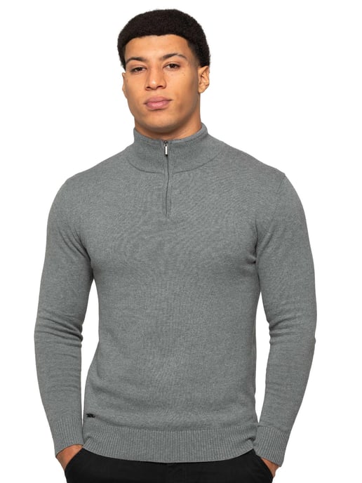 Enzo Milano | Mens Half Zip Knit Jumper