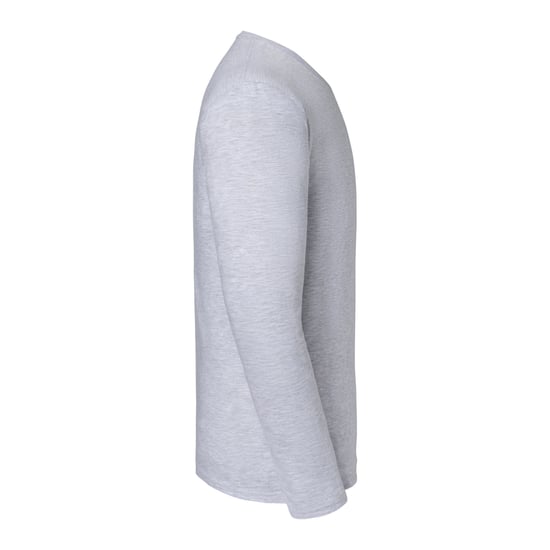 Fruit of the Loom - "Iconic Premium" T-Shirt für Herren Langärmlig (Grau meliert) - Image 3