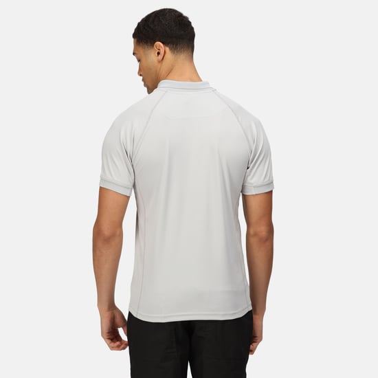 Regatta Hardwear Herren Coolweave Kurzarm Polo Shirt (Silbergrau) - Image 2