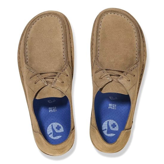 Birkenstock Utti Suede Herren Schnürschuhe Taupe - Image 4