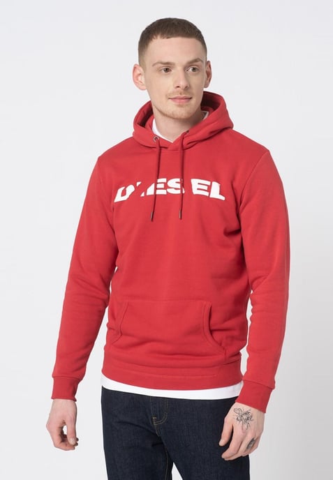 Diesel S Agnes BRO Herren Sweat Hoodie in rot - Image 1