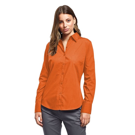 Premier - Bluse für Damen Langärmlig (Orange) - Image 3