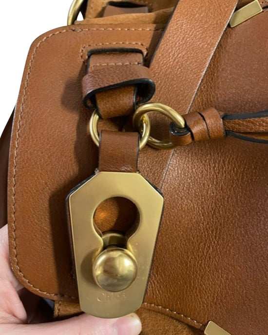 Chloé Owen Bucket Bag aus braunem Leder - Image 5