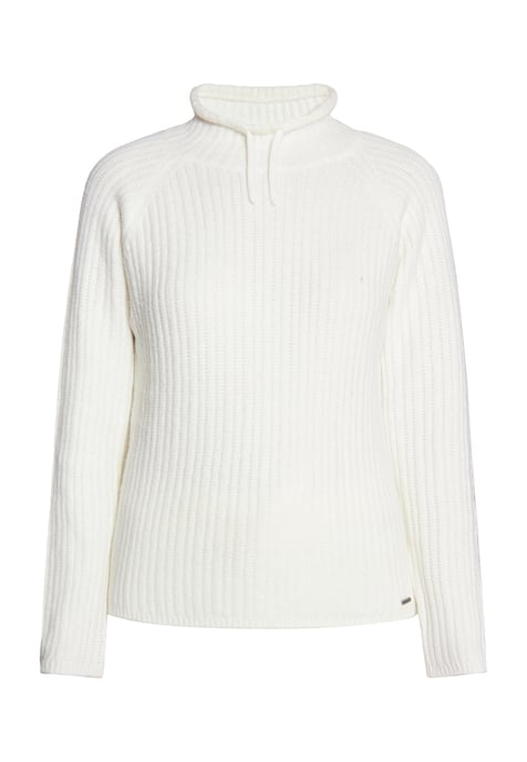 Dreimaster Strickpullover Damen Wollweiß - Image 1