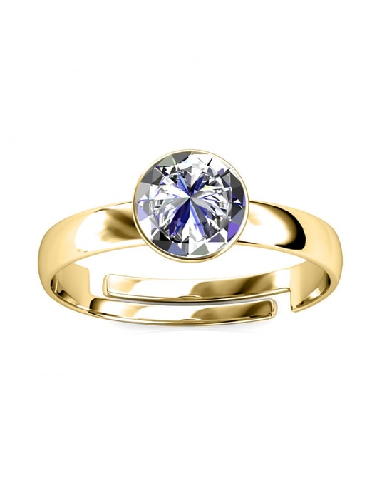 Acacia One Size Ring - Gold und Kristall - Image 3