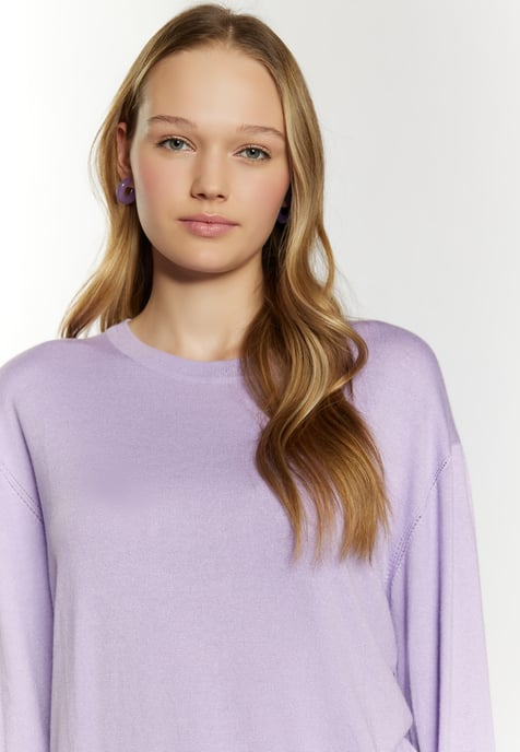 Mymo Strickpullover Damen violett - Image 5