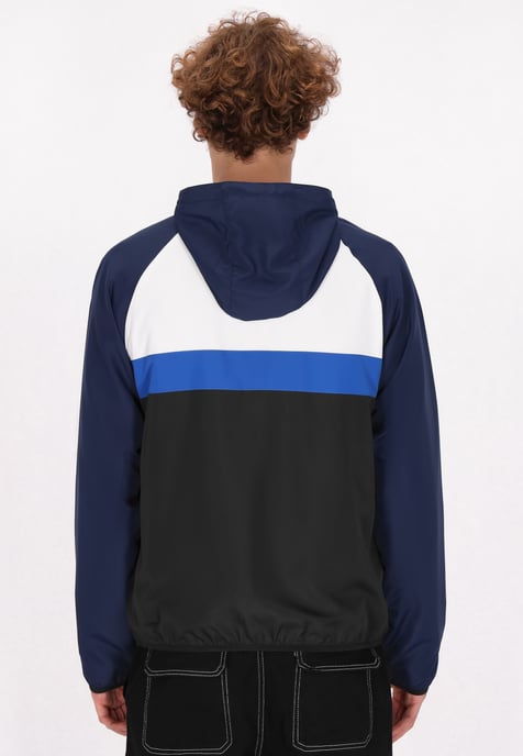 Mo Anorak Herren Marine-Farbblock - Image 4