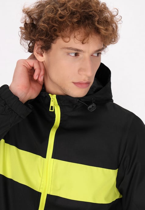 Mo Jacke Herren Schwarz Limette - Image 5