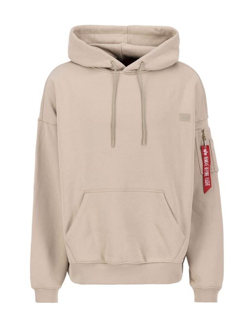 Herren Alpha Industries Essentials Rl Hoodie in Sand - Image 4