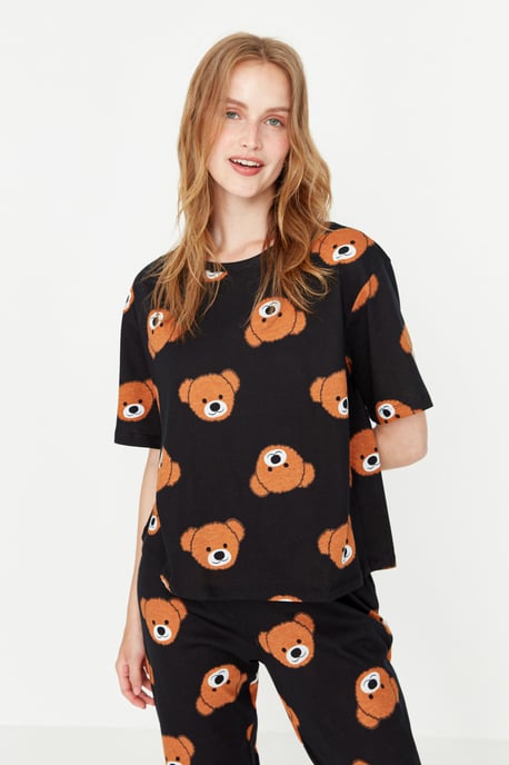 Trendyol Femmes Vélo Collier Pyjama Ensemble 2 pieces - Image 2