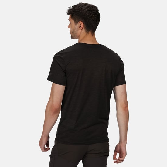 Regatta Mens Fingal Edition Marl T-Shirt (Black Marl)