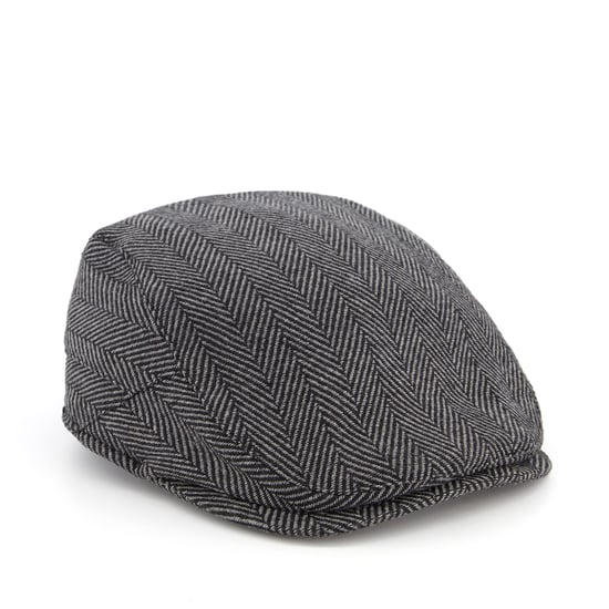 Dune Mens NELLY Herringbone Flat Cap