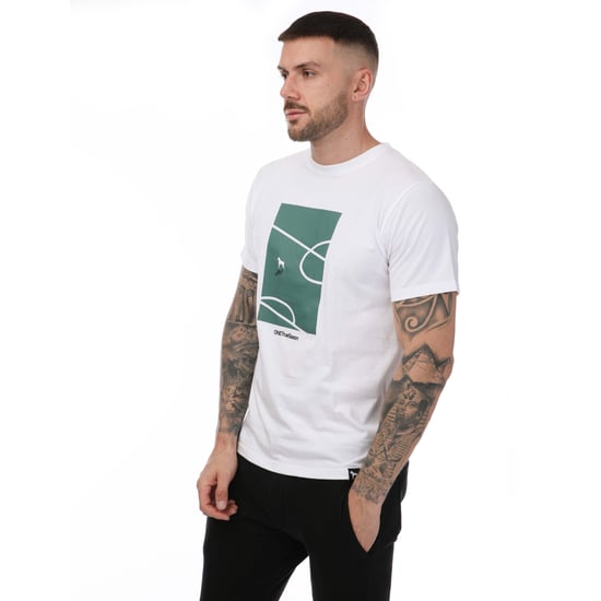 Herren One True Saxon Turf T-Shirt in Weiß - Image 2